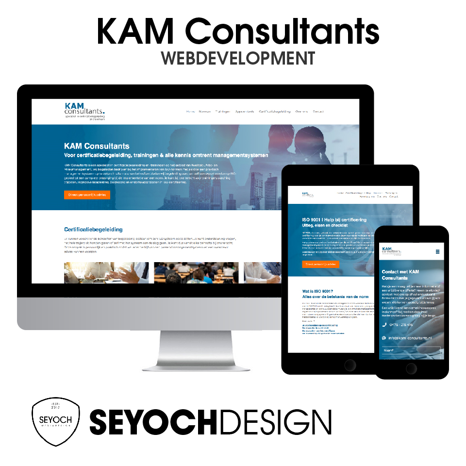 Kam consultants website screens