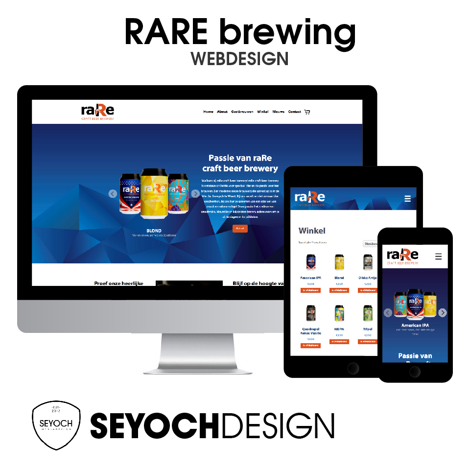 raRe brewing webdesign